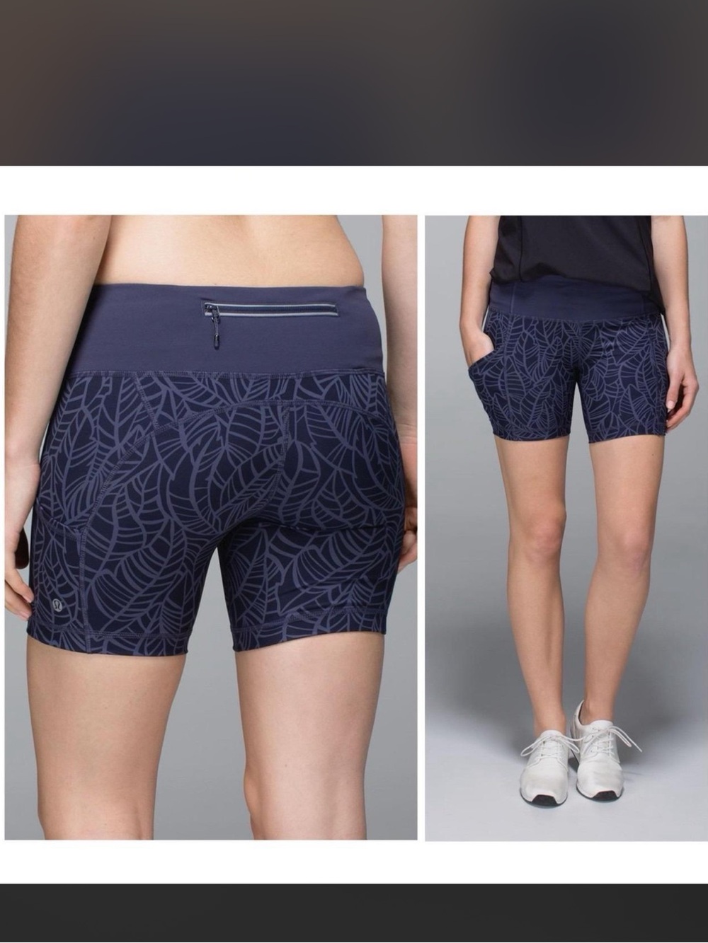 Lululemon Run Dart & Dash Block-It Pocket Bike Shorts Purple Size 4